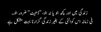Zindagi may kuch bano na bano lekin dheet zaroor bano